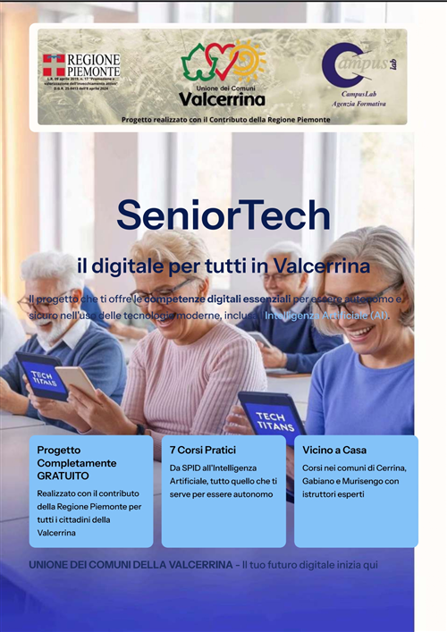 Senior Tech - il digitale per tutti in Valcerrina